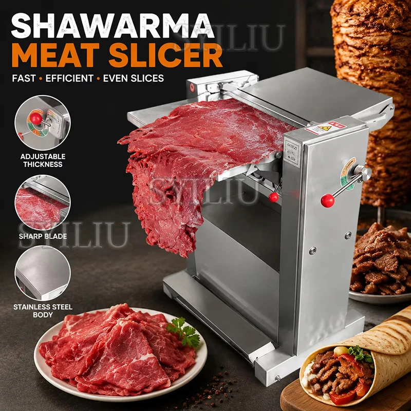 Industrial Automatic Pork Skin Separator Machine with German Alloy Blades Stainless Steel Meat Processing Equipment