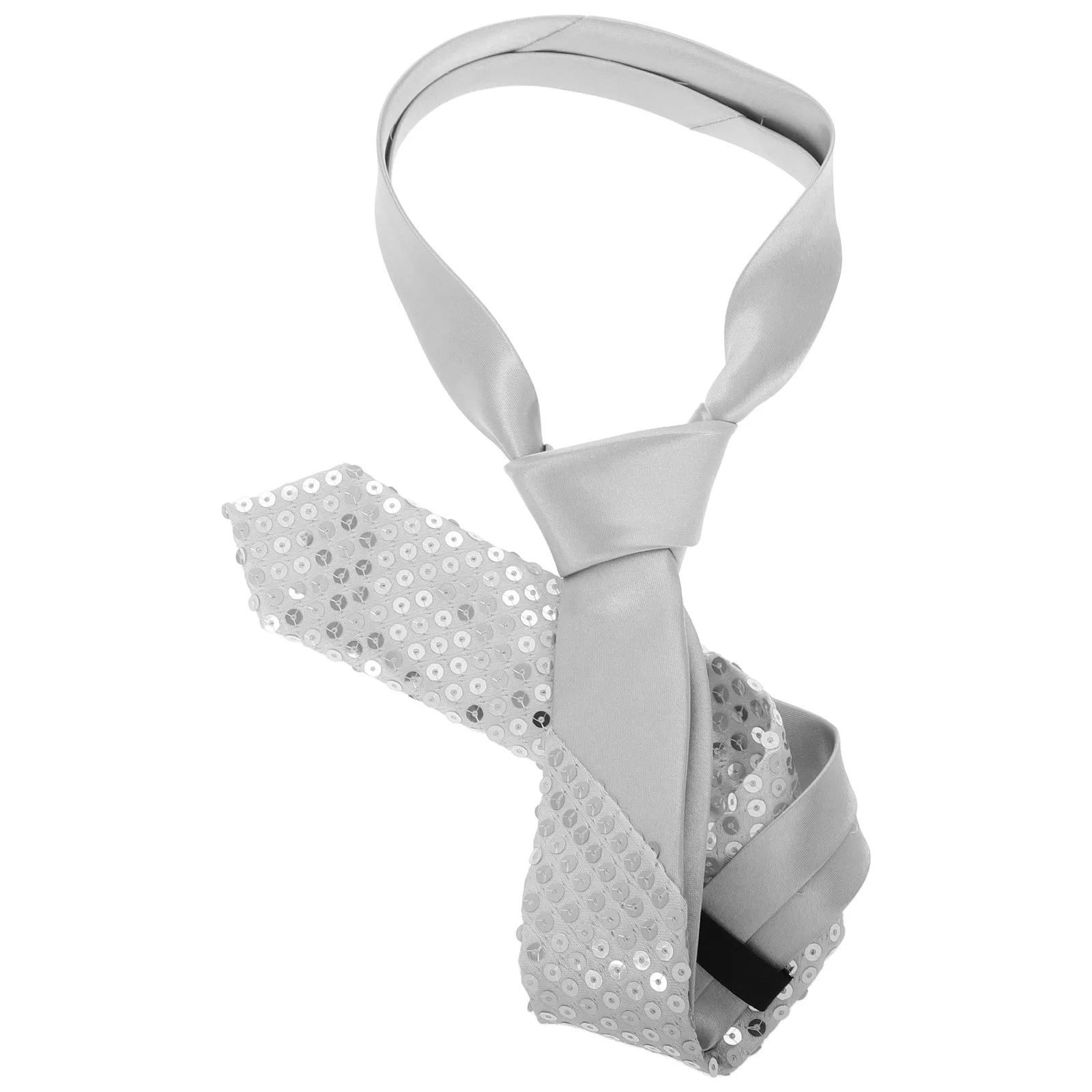 

Metal Sequin Necktie Punk Style Music Festival Party Neck Tie Costume Cosplay Performance Decoration Accessory