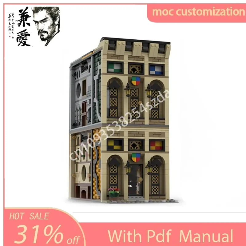 1753PCS Moc Banner Bldg  Architecture Model Building Blocks DIY Creative Assembly Bricks Kids Holiday Gift