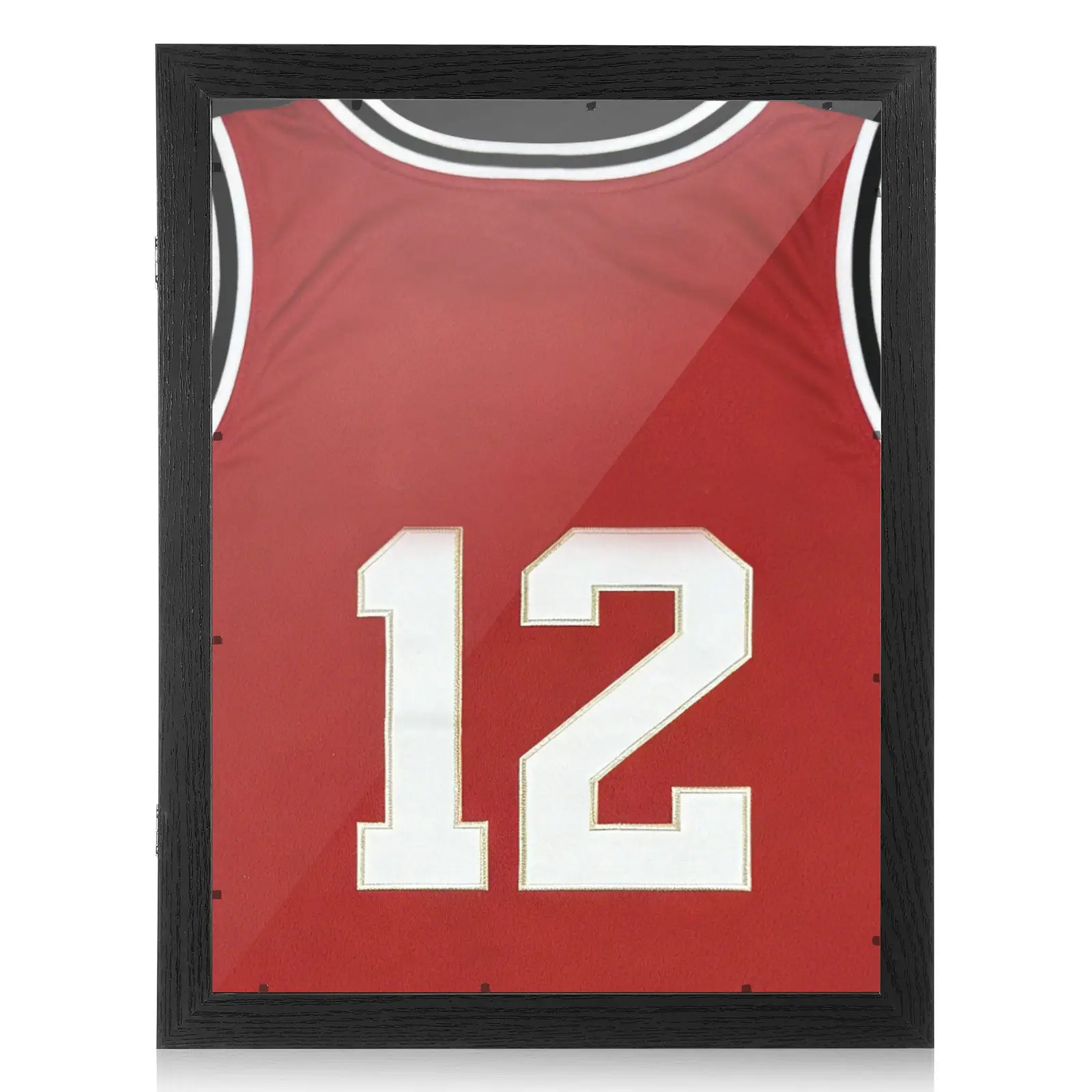 Sports Uniform Shadow Box Wooden Display Case Jershirt Ey Storage Frame Photo Acrylic Sports Case Clear Wall Display Showcase