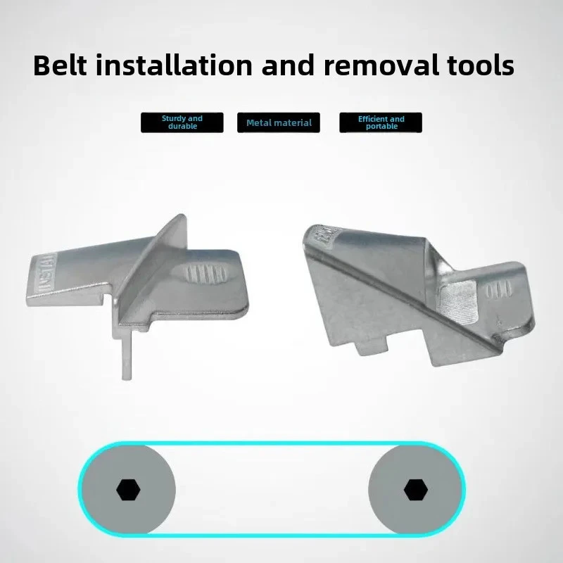 2PCS Automobile Ribbed Drive Belts Remover Stretch Aux Belt Removal Installer Tool Set Elastic Accessory Belt Installation Tool
