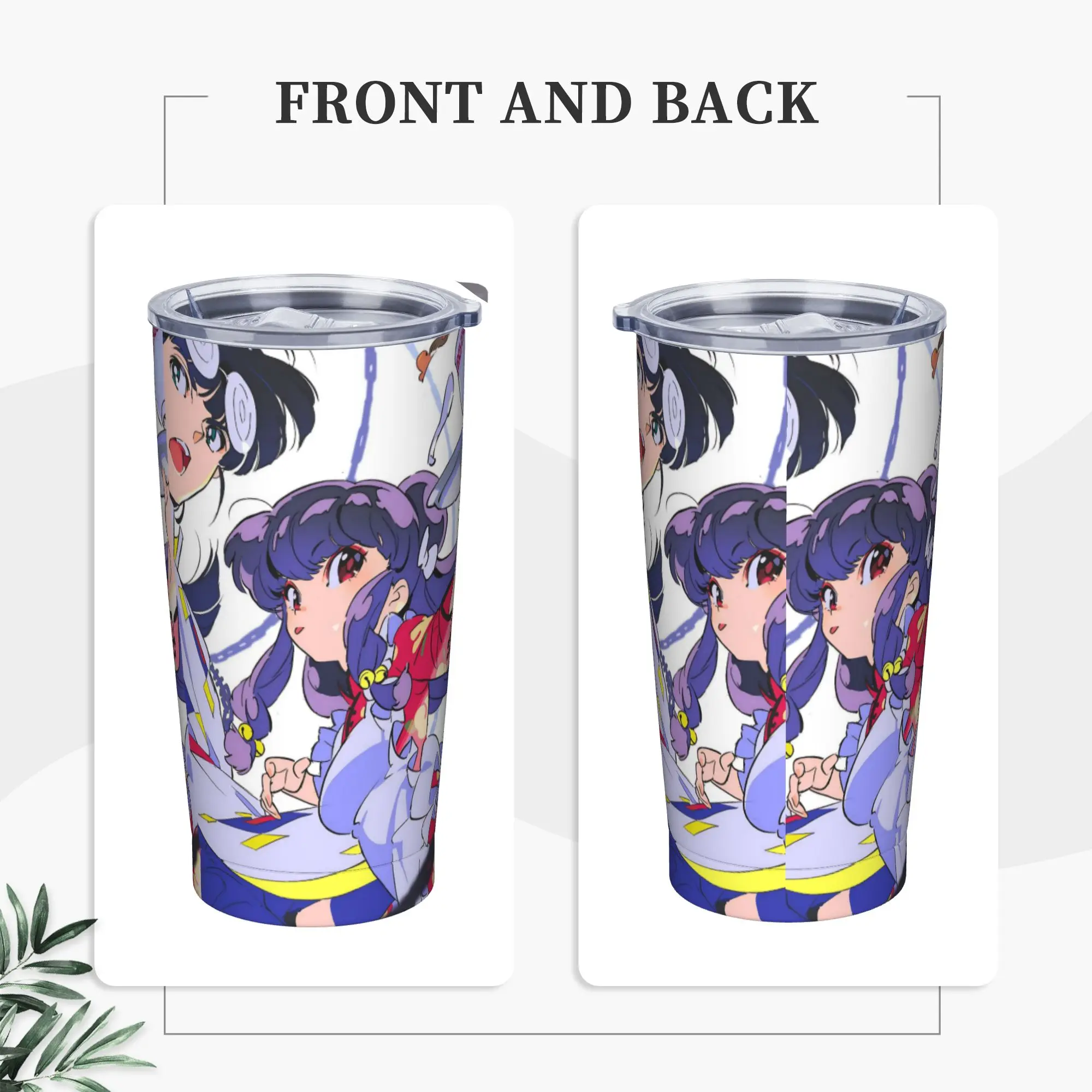 Shampoo Ranma 1/2 Manga Tumbler Vacuum Insulated  Coffee Cups Vacuum Flask Double Wall Mug Spill Proof, 20oz