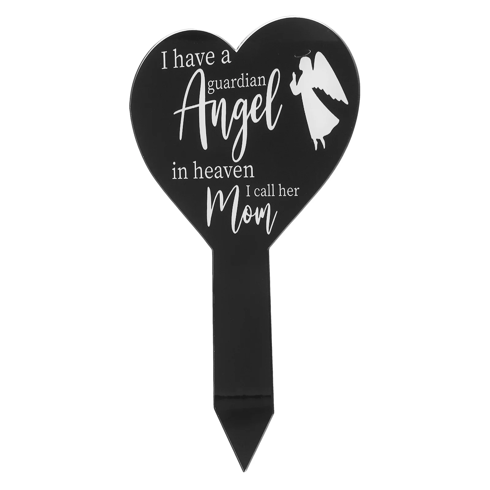 

Cemetery Heart Shaped Stake Decor Pet Grave Stakes for Garden Yard Signs Acrylic Dog Memorial Plaque Marker Father