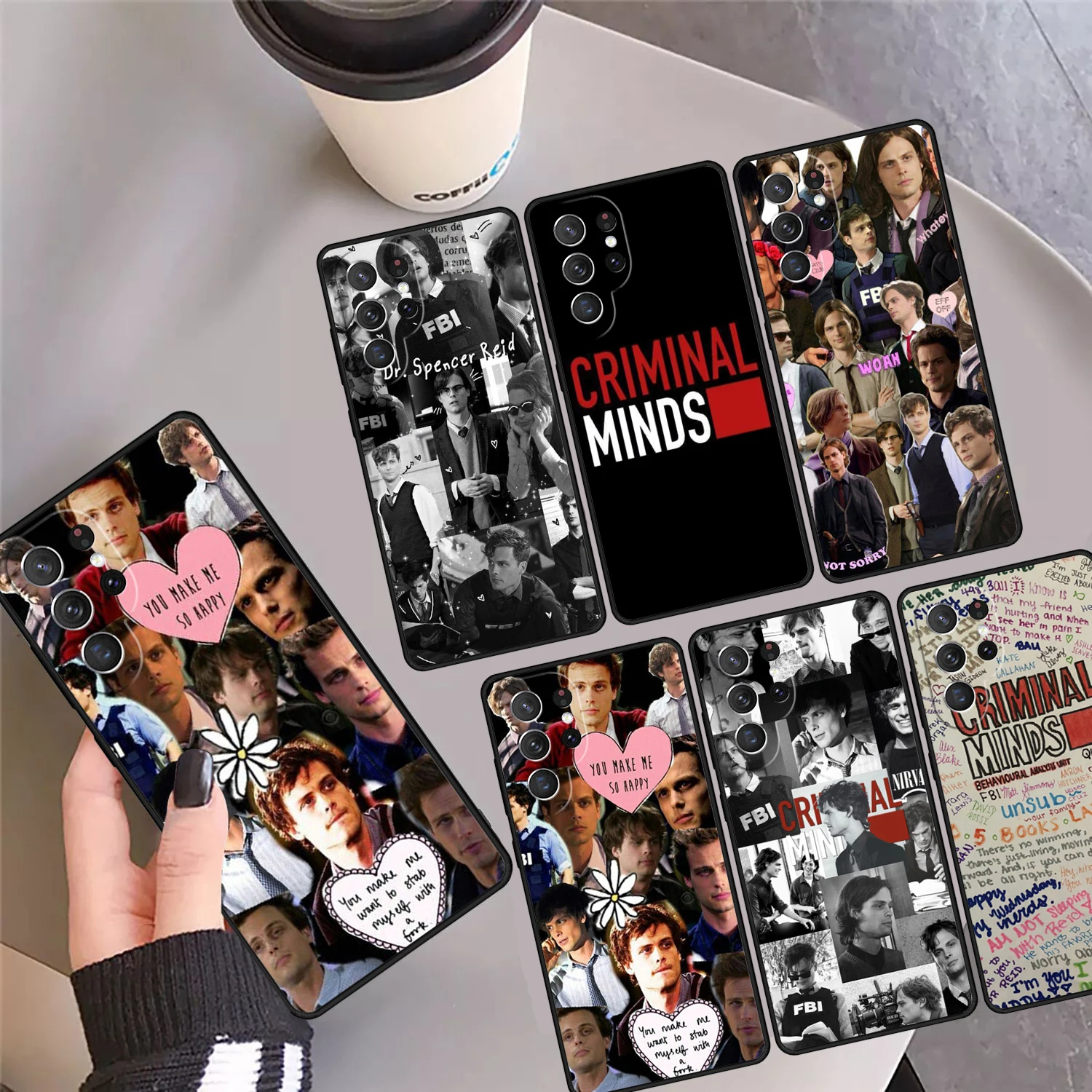 Criminals Minds TV Phone Case Cover Coque For Samsung Galaxy S24 Ultra 23 S22 Plus S21 FE S20 S8 S9 S10 Note 10 Pro Note 20