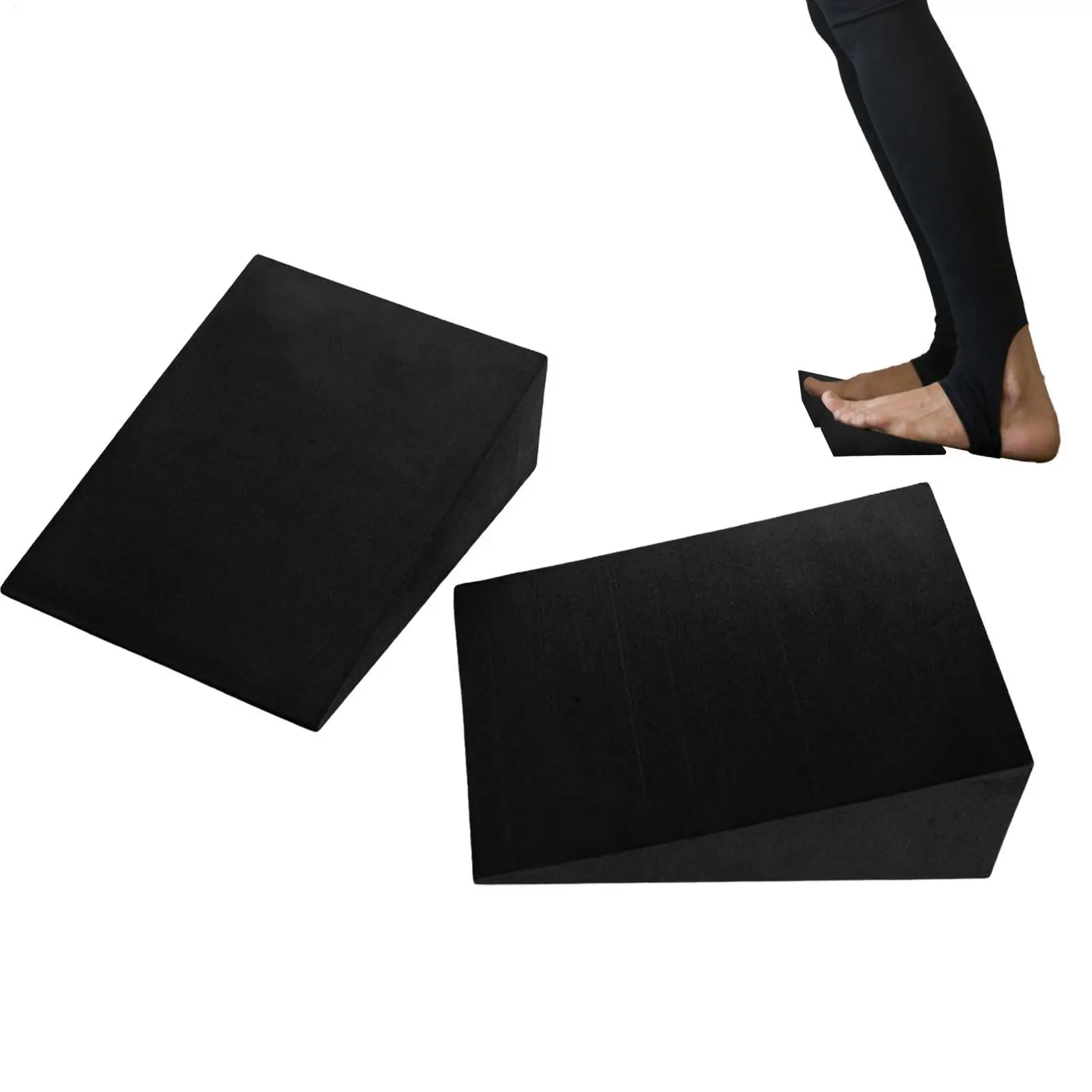 Elevated Squat Wedge Squat Balance Wedge Calf Stretching Board for Knee Exercise Workout Calf Ankle Yoga Stretching Gym Training