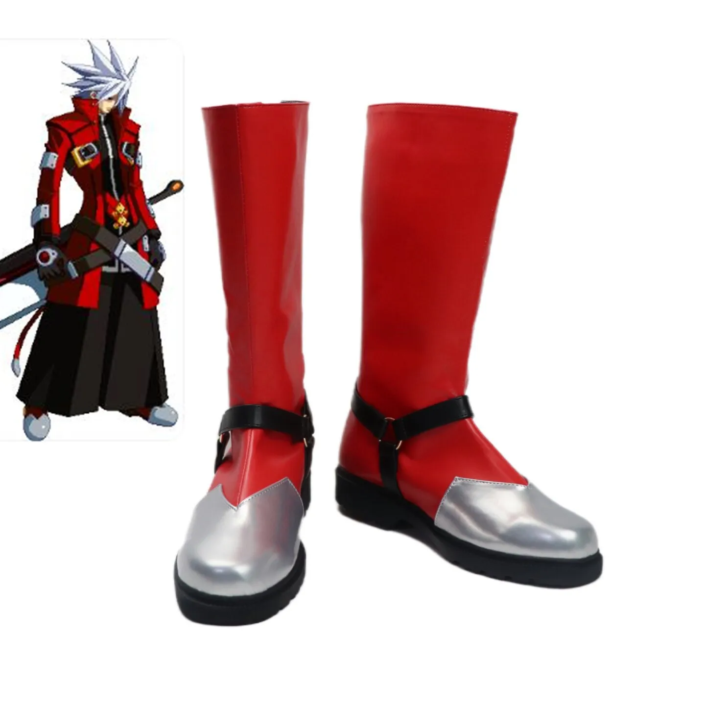 

Обувь для косплея BlazBlue Ragna the Bloodedge, ботинки для Хэллоуина и карнавальных вечеринок, изготовленные на заказ