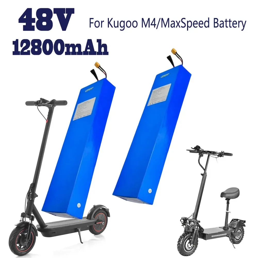 12800mah For Electric Scooter Kugoo M4/M4Pro/MaxSpeed Lithium ion Battery Pack 18650 (48V, 12.8Ah) High Capacity