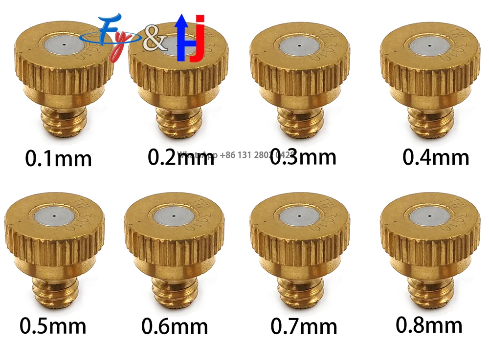 

5PCS 3/16" Low-pressure Fine Atomization Nozzle Humidification Landscape Cooling Aquaculture Brass Nozzle