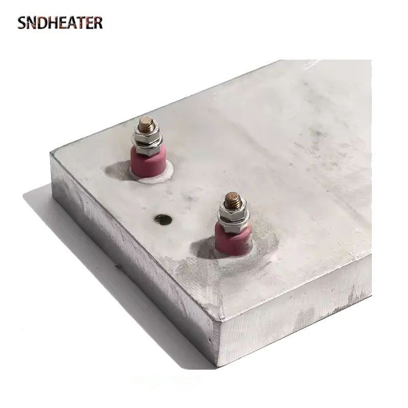 SNDHEATER 220 فولت 380 فولت لوحة تسخين ألومنيوم مصبوب 450 واط 600 واط 900 واط عنصر سخان صب 150x100x20 مللي متر/200x100x20 مللي متر/200x150x20 مللي متر