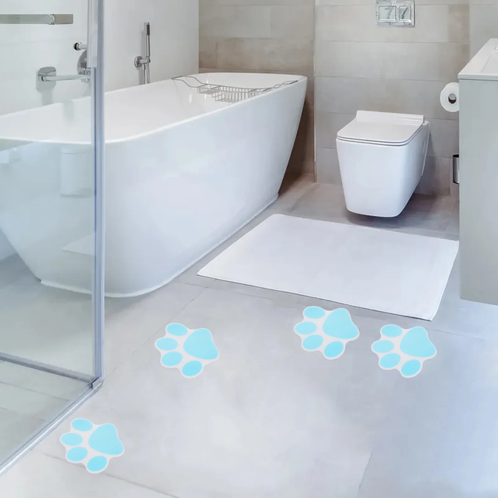 

10 шт., противоскользящие наклейки на лапы, нескользящие наклейки для ванны, напольные ручки для душа, безопасные наклейки для душа в ванной комнате, нескользящие наклейки для взрослых