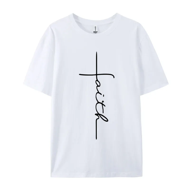 Simple Style Printed letter T-shirt Party Cross Black Crazy Tops Shirt Newest Cotton Men T Shirt Fashion Print T-Shirts Men