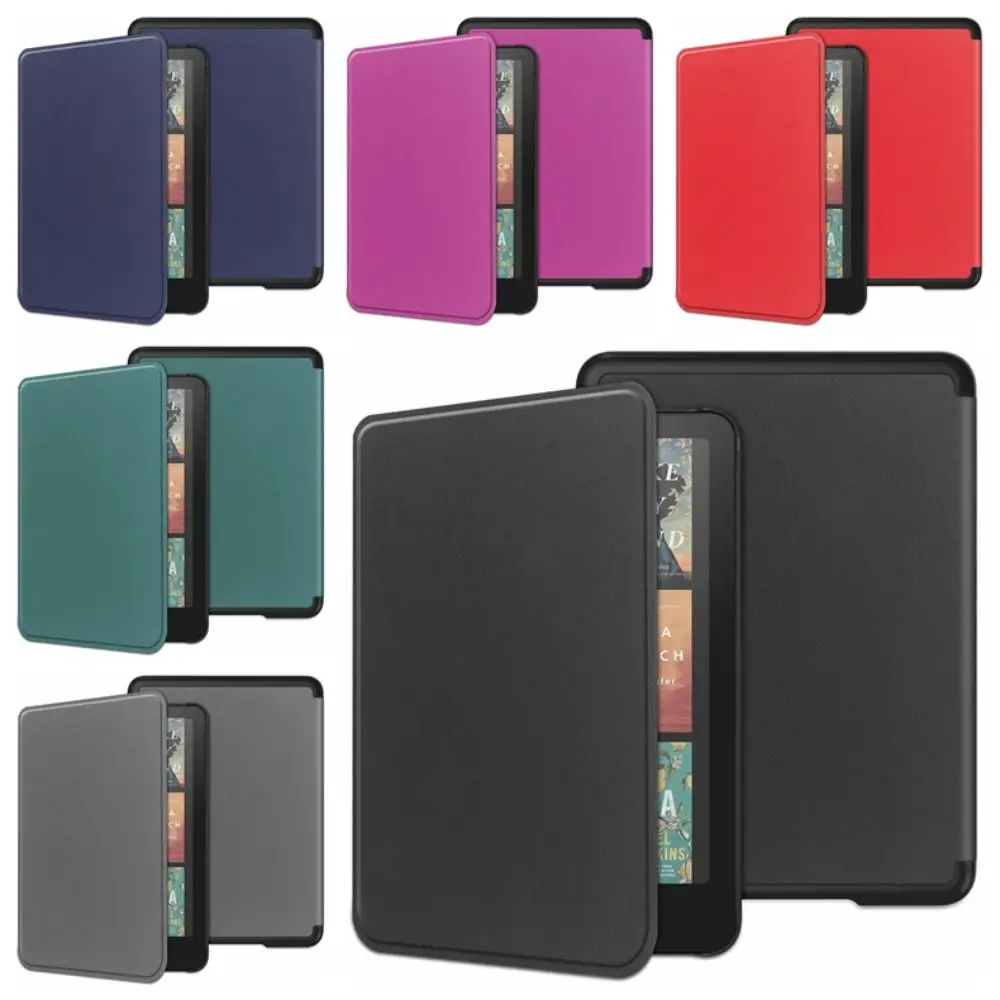 

Auto Wake/Sleep 7 Inch E-Reader Case Anti-fall Folio Cover for Kindle Paperwhite 2024 12th Gen/Colorsoft Signature Edition