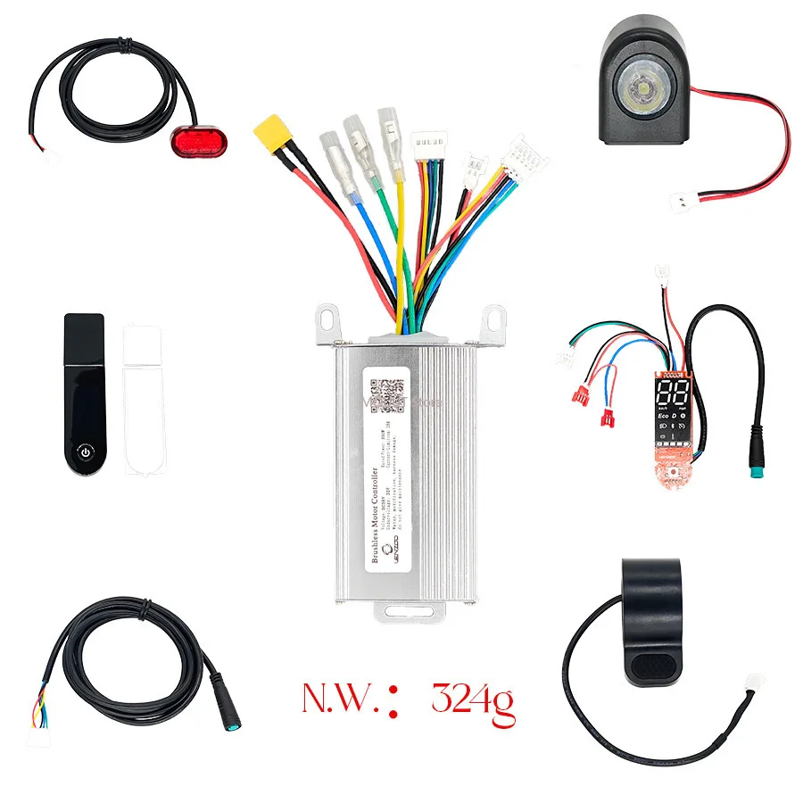 

Compatible with Xiaomi M365 Pro Electric Scooter - 36V 350W Bluetooth Version Digital Display Instrument Complete Controller