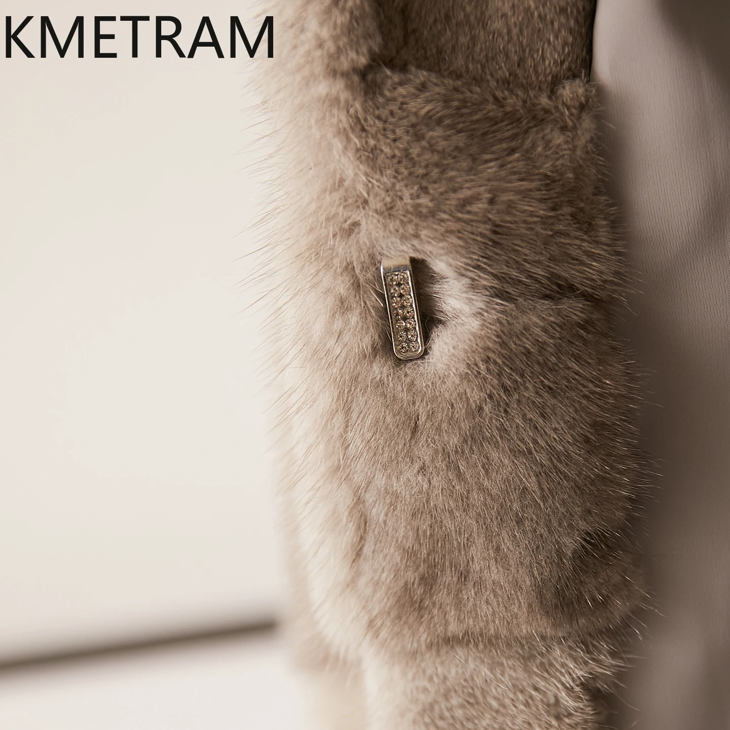 KMETRAM 100% vêtements de fourrure de vison pour femme col en v manteau de fourrure véritable vêtements d'hiver courts 2025 nouveau dans les vêtements d'extérieur manteaux hiver femme