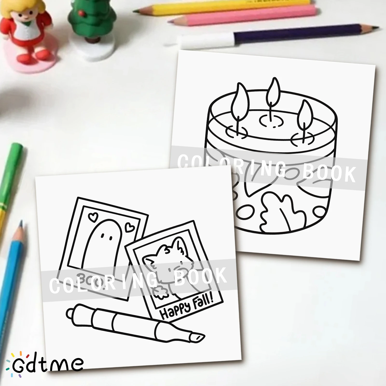 FALL VIBES Bold-easy Patterns Coloring Book for Adults Cute Drawing Book Perfect Gift for Party and Birthday