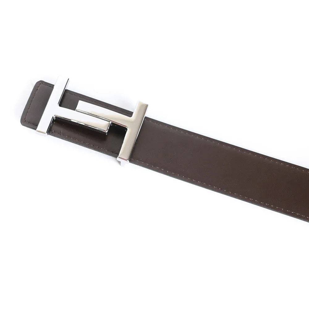 Rindsleder Luxus Designer Marke Taille Gürtel Männer Geschenke Hohe Qualität Frauen Echte Echtes Leder Kleid Strap für Jeans Bund Grau – Detail 7