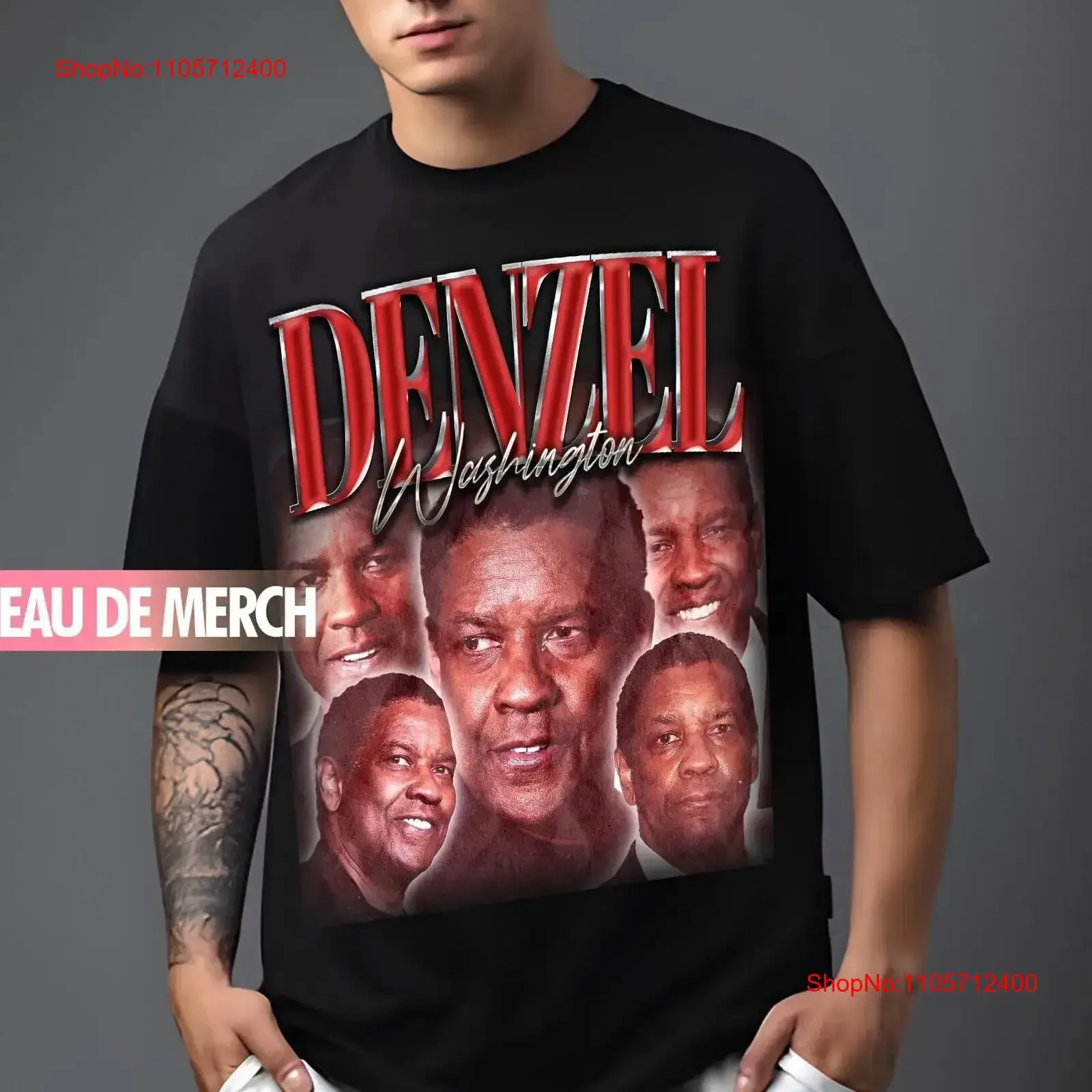 DENZEL WASHINGTON TEES Vintage T Shirt 90s Fan vintage Washed Breathable designer clothes Top For Everyday Wear Casual homme