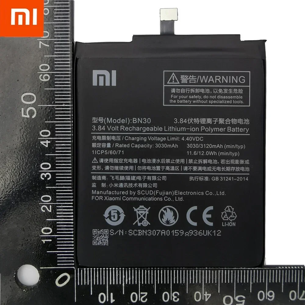 100% Original Xiaomi BN30 Battery Xiaomi Redmi 4A Redrice Hongmi 4A Lithium Polymer Replacement Bateria Free Repair Tools