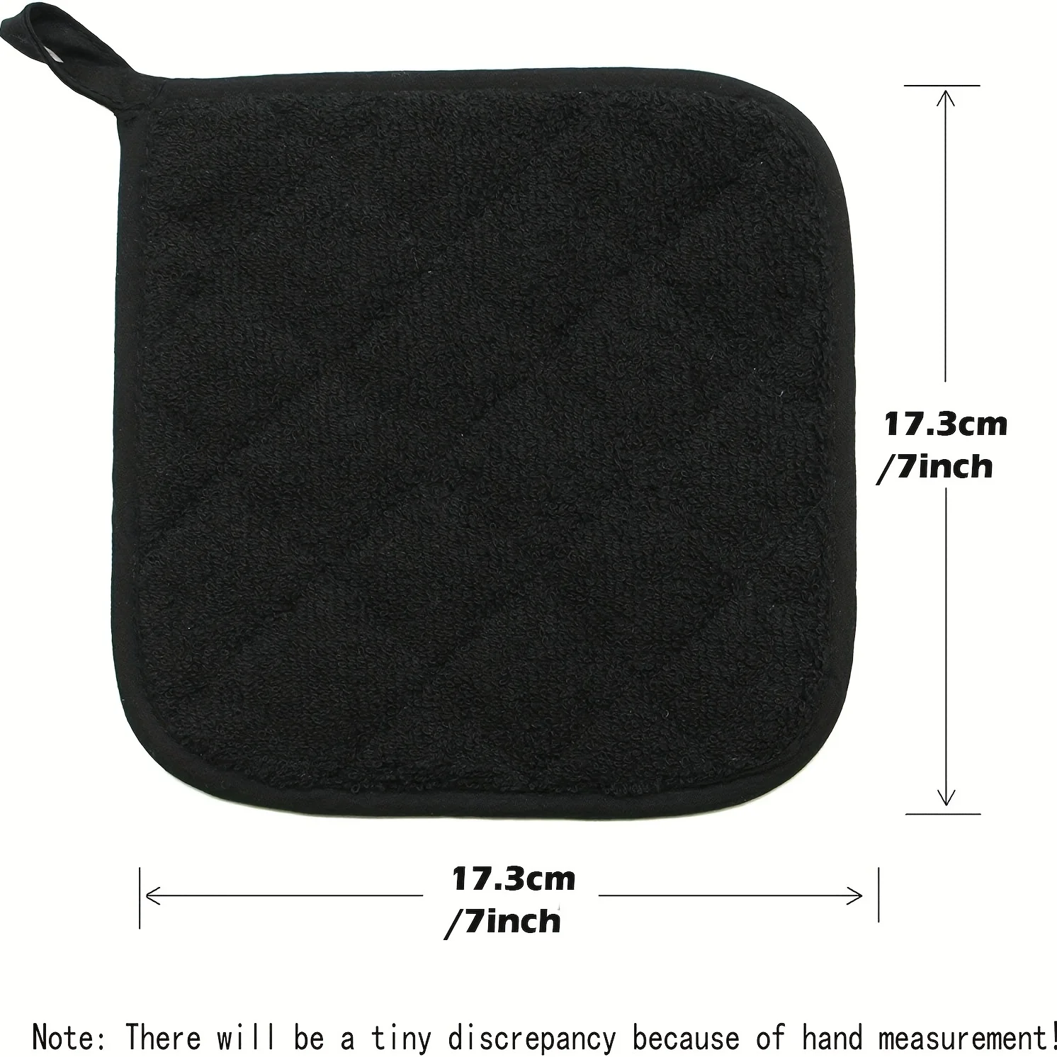 2/4 Pack Terry Cloth Pot Holders Cotton Heat Resistant Hot Pads Thick Absorbent Kitchen Potholders for Cooking Baking Dish Mats