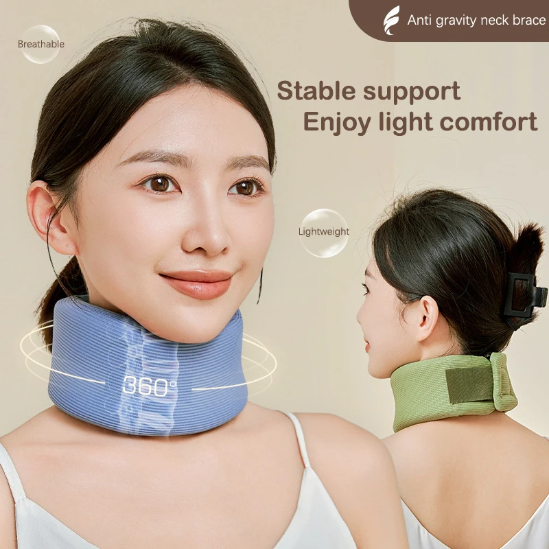 1PC Neck Brace Support Adjustable Neck Support Cervical Sponge Neck Protector For Sleep Relief Neck Pain Breathable Neck Support