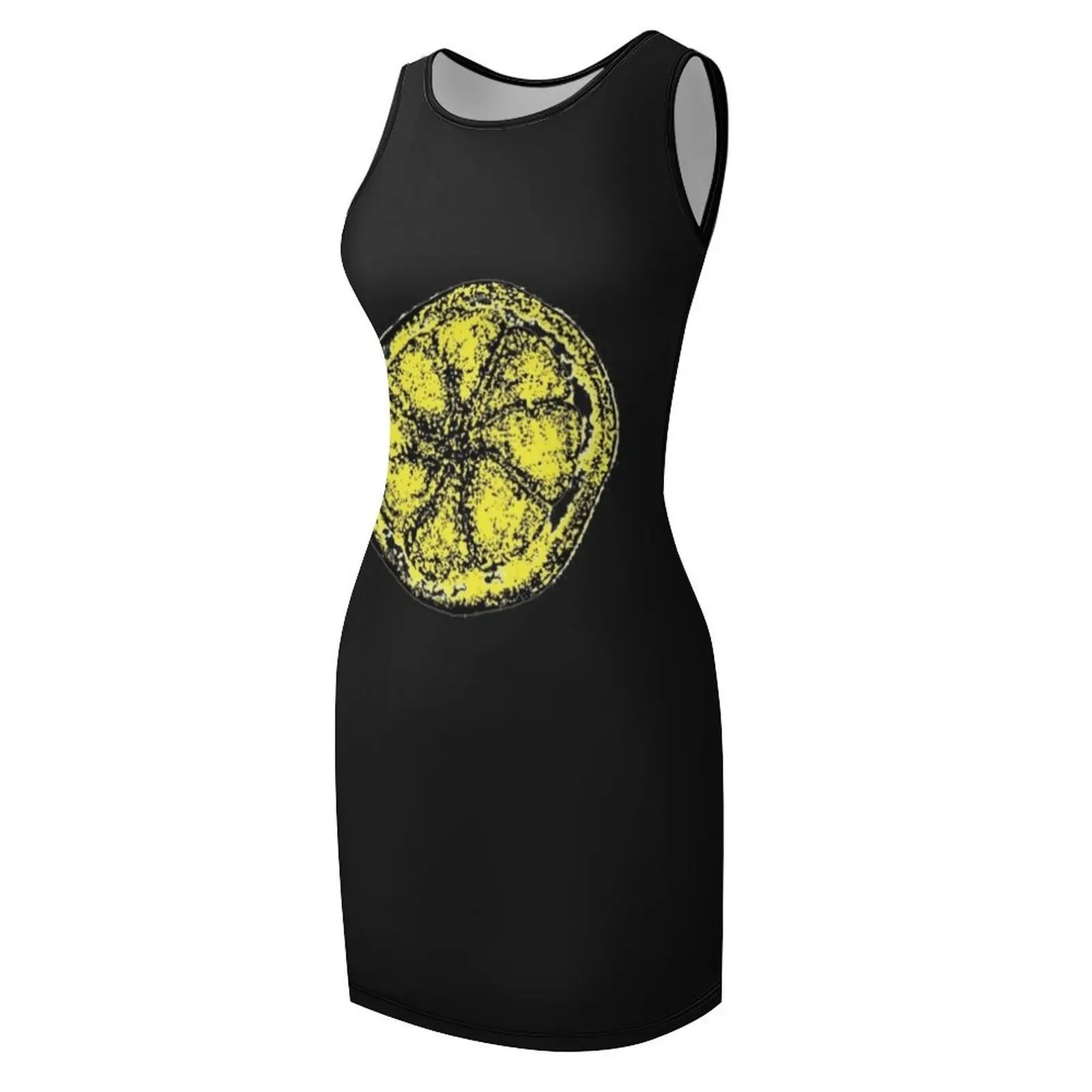 レモンフレッシュの象徴的なクラシックTシャツノースリーブサンドレス女性服ドレス女性用2025夏服女性用