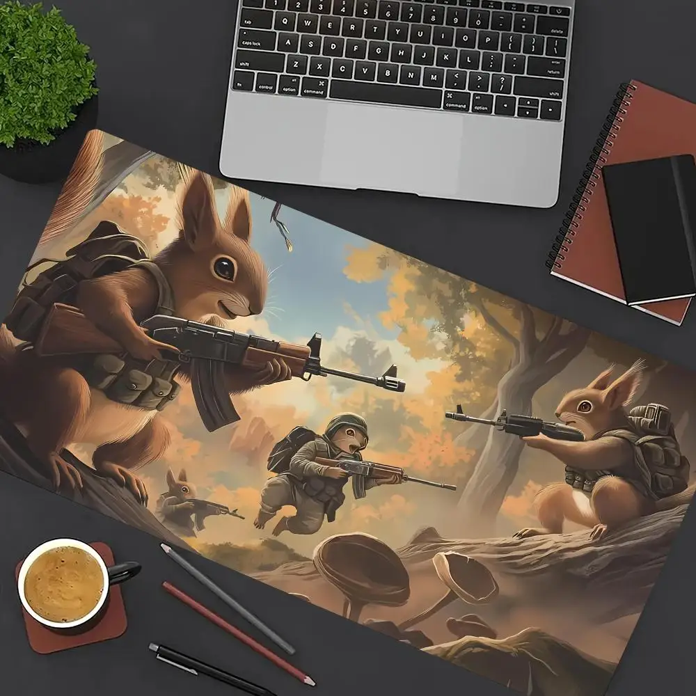 

Squirrel Army Magic Party Game Mat Durable Rubber for MTG and TCG Games 350X600 Mouse Pad Office Desk Mats Party Friendly Design