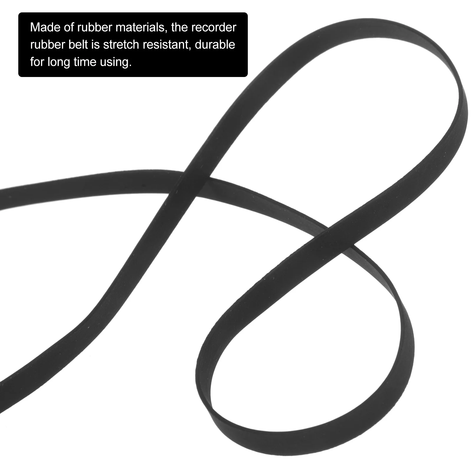 

Black Vinyl Record Player Belt Replacement Rubber Drive For Cassette Recorder Maintenance Tape Deck Repair Square Music Device