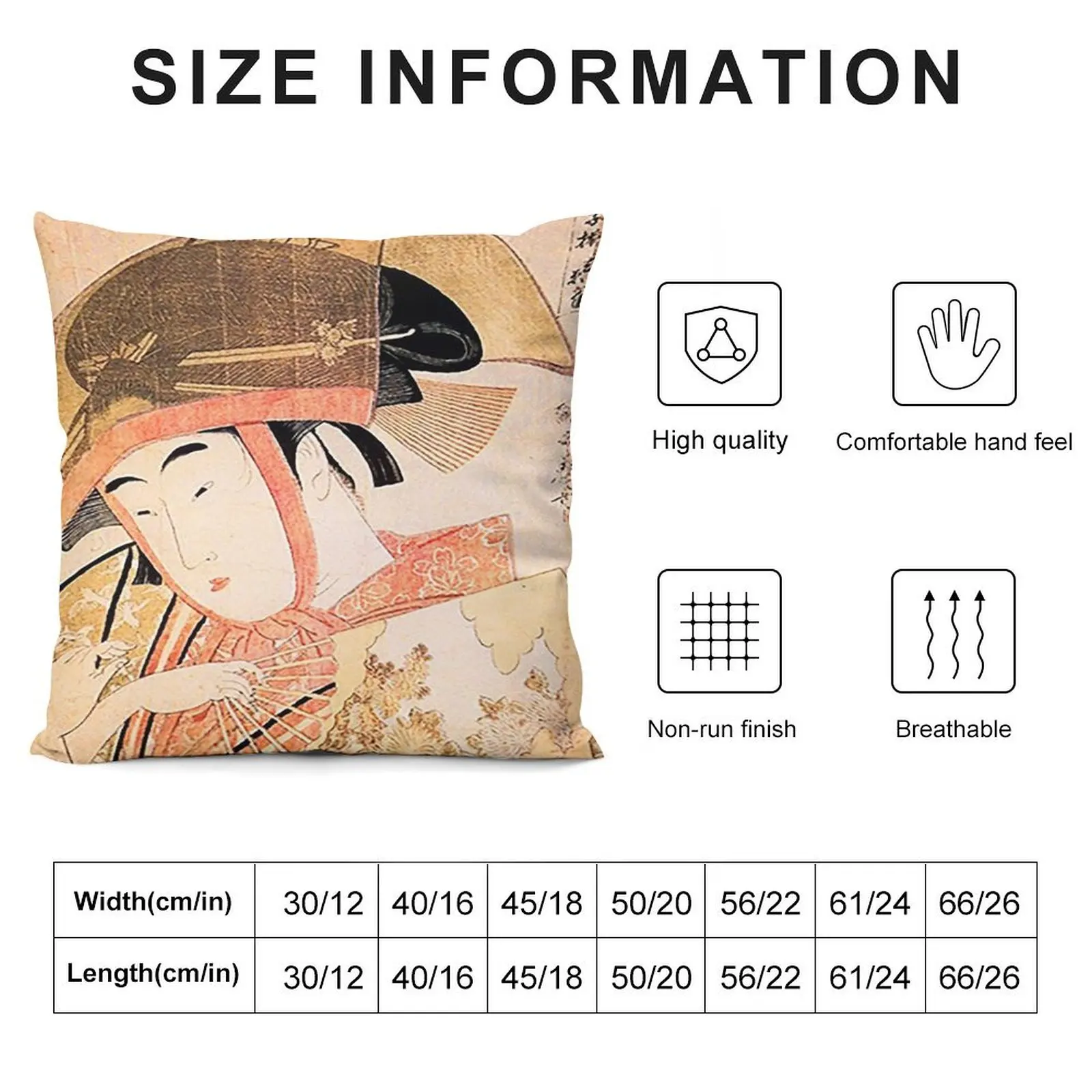 Kitagawa Utamaro Throw Pillow christmas ornaments 2025 Sofa Covers Pillows Aesthetic pillow