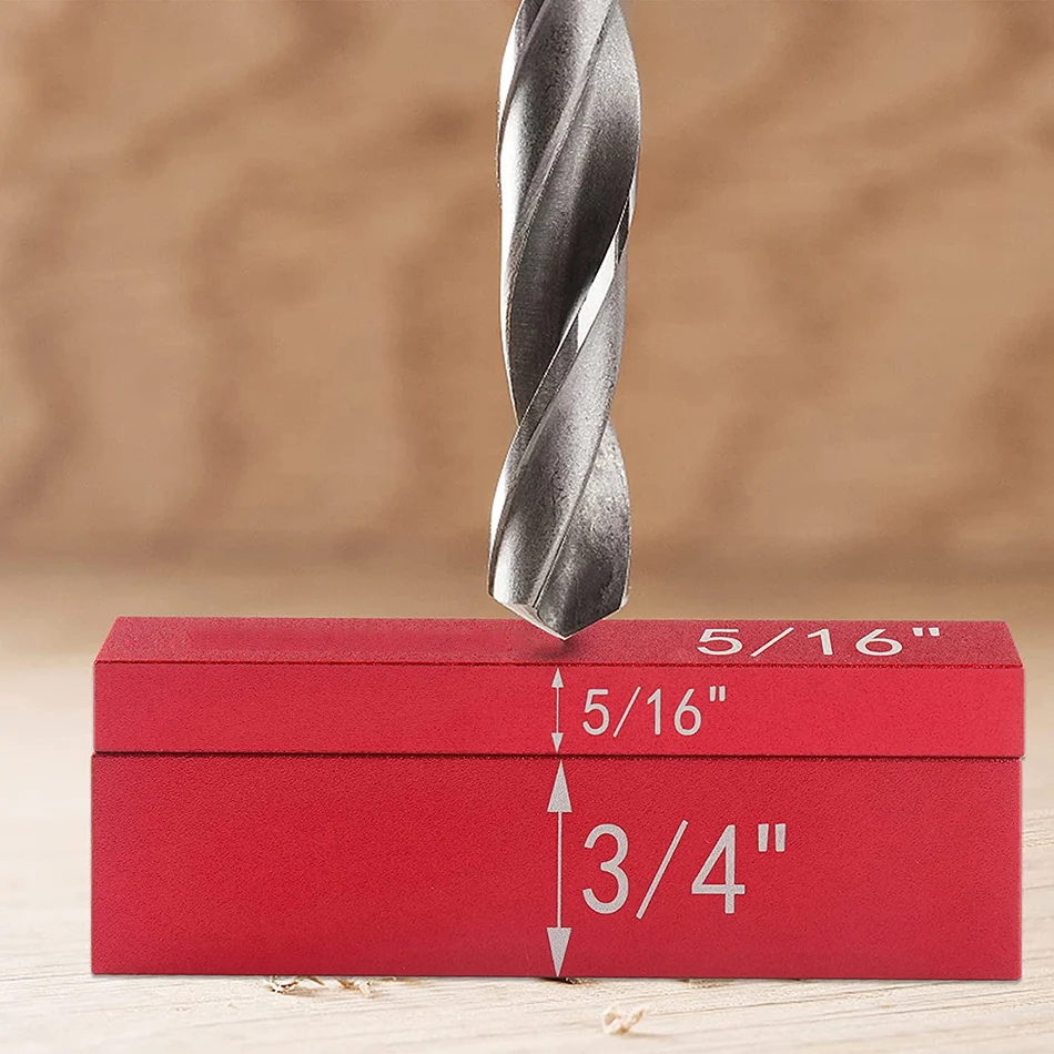 Set di blocchi di installazione di precisione barre di installazione in alluminio strumento di misurazione del legno per misure più veloci dimensioni del Router della lama della punta del trapano