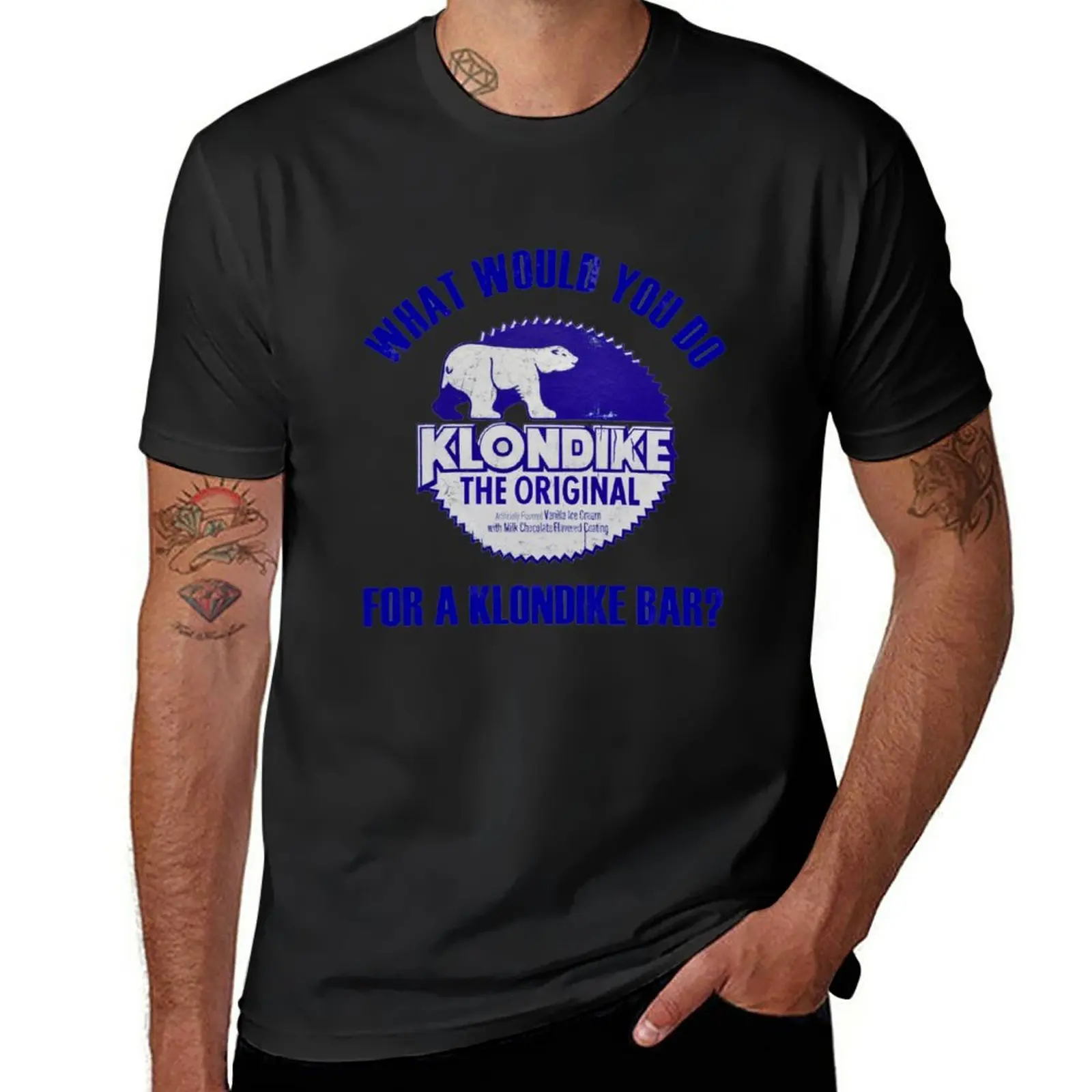 What Would You Do for A Klondike Bar T-Shirt plus sizes Short sleeve tee anime graphics t shirts men