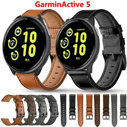 20mm Leather Strap Watchband for Garmin vivoactive 5 Smart Wriststrap Quick Releas Bracelet for GarminActive 5 Watch Accessories