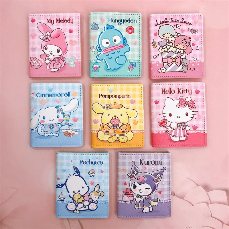 Sanrioed Hello Kitty Kuromi pokrowiec na karty Pochacco zabezpieczający przed kradzieżą wiele miejsc na karty etui na karty kredytowe proste prezent dla par