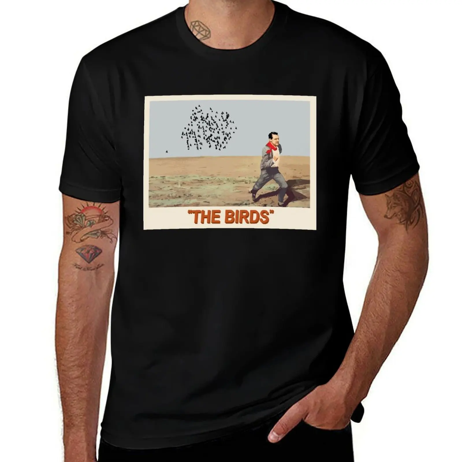 

The Birds - North By Northwest Crossover T-Shirt Classic Print Short Sleeve Shirt