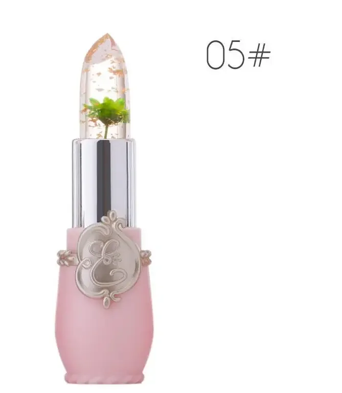 Waterproof Flower LipStick Jelly Flower Transparent Color Changing Lipstick Long Lasting 6 Colors Flower Lipsticks Lip balm