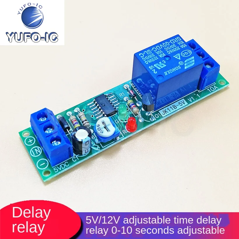 Free Ship 1PCS Trigger Delay Circuit Is Adjustable Long Time Delay Relay PLC Replacement Module MCU Are