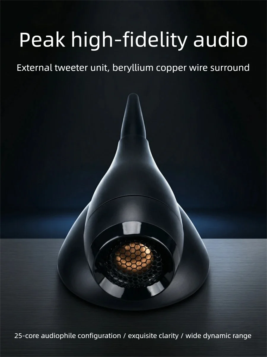 HIFIDIY C1-50 Audiosystem - Externe Hochfrequenz-Einheit 25-Kern Bienenwachs-Kupferdraht-Membran - High-End Hi-Fi Klangqualität – Detail 2