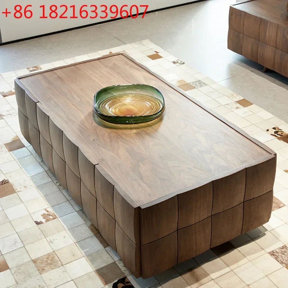 Walnut Coffee Table High-Grade Solid Wood Living Room Good-looking Sofa Table