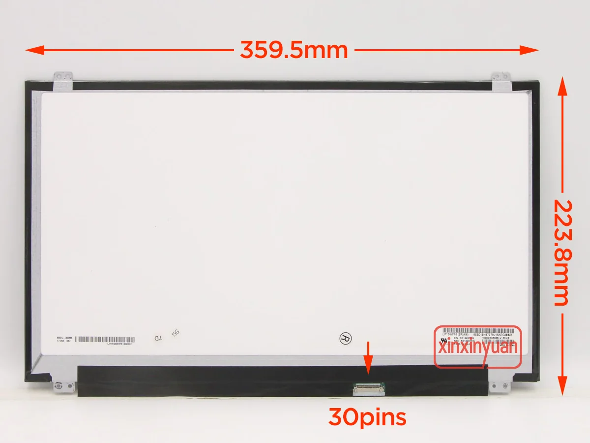 Pantalla LCD IPS de 15,6 pulgadas para ordenador portátil, LP156WFC-SPP1, LP156WF6, SPK1, SPK2, SPK3, SPK6, SPC1, LP156WF4, SPL1, SPL2, FHD1920x1080