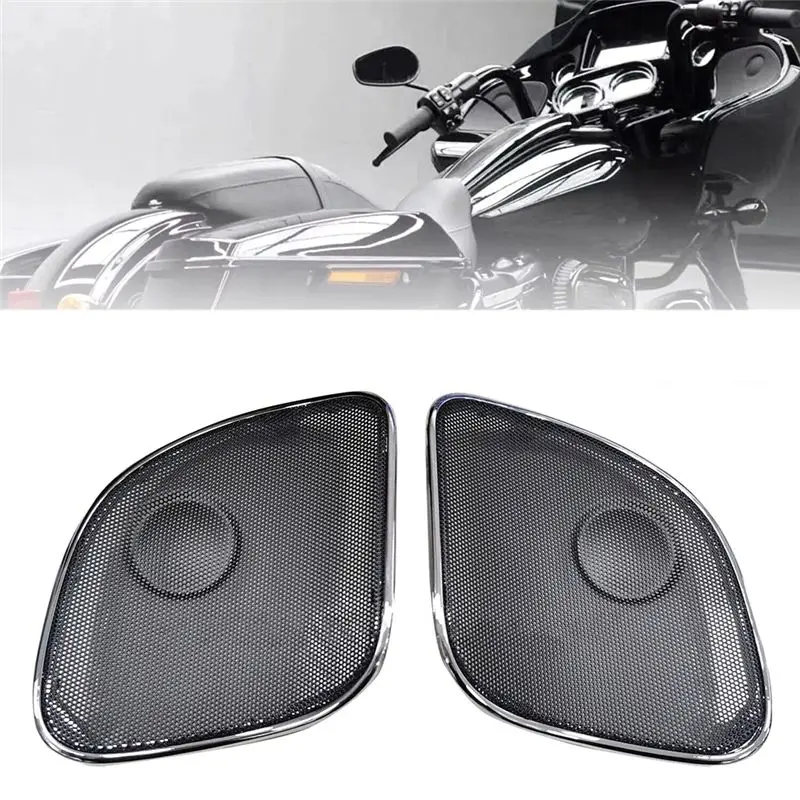 Capa para grade de alto-falante de motocicleta adequada para Road Glide 15-Up FLTR FLTRU FLTRX