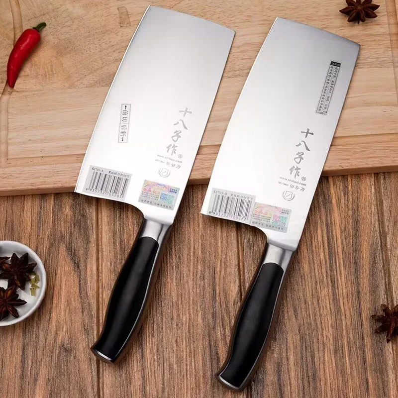 SHIBAZI Sharp มีดครัวสแตนเลส Chef เนื้อ Chopper มีดไม้ Handle Chop กระดูกมีดครัวเครื่องมือทําอาหาร 2 สไตล์