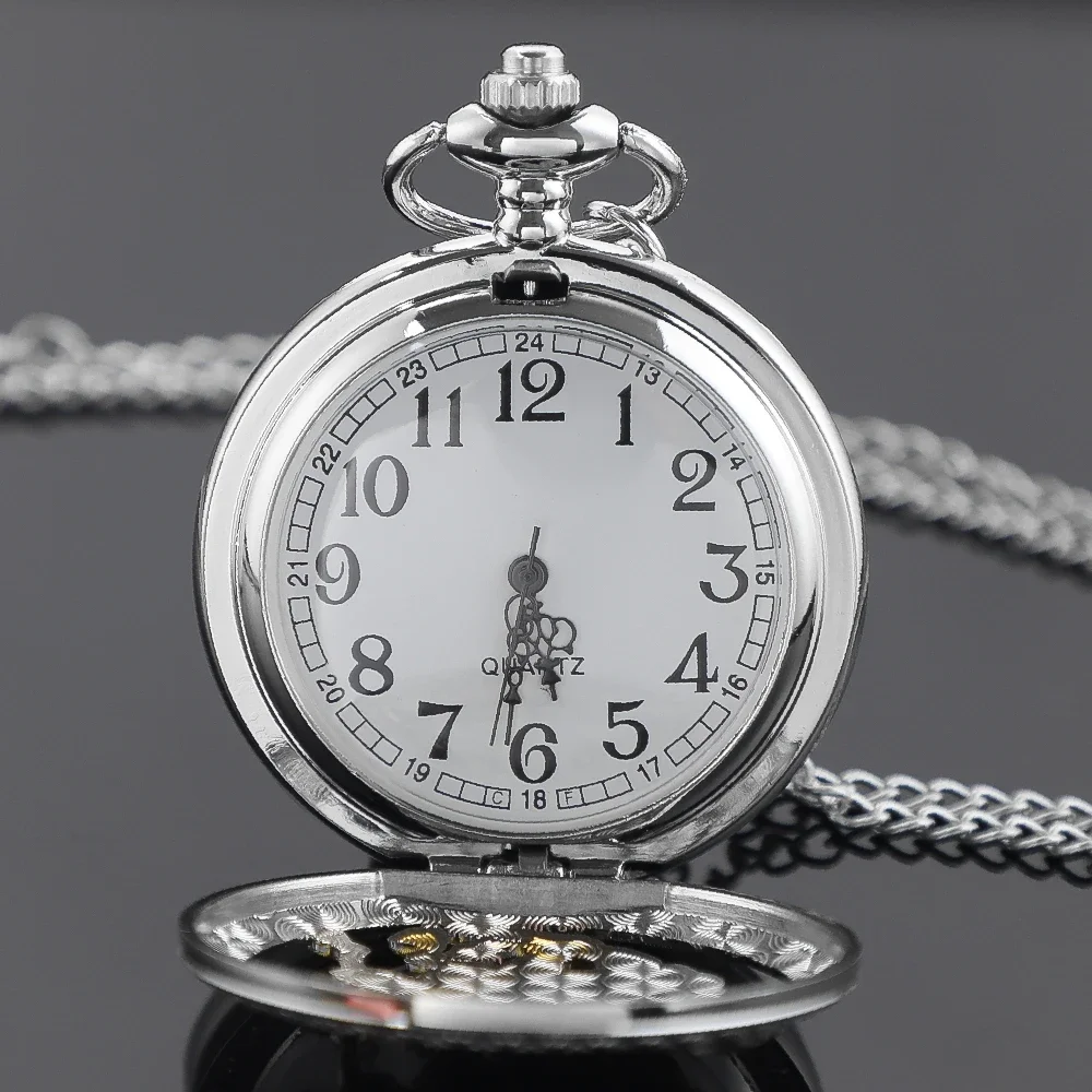 خمر الحصان تصميم جوفاء ساعة الجيب الكوارتز سلسلة قلادة ساعة قلادة الساعات للرجال النساء الاطفال هدايا فريدة من نوعها