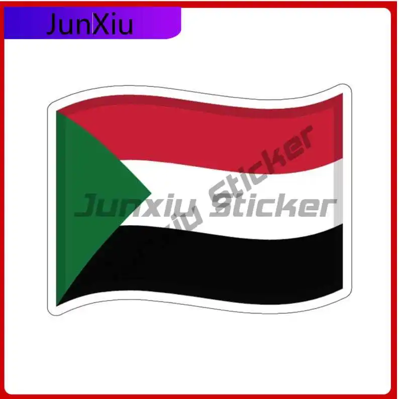 

Sudan Flag Sudanese Flag Exterior Stickers Accessories Decal Decoration Camper Bodywork Laptop Phone Guitar Yacht Laptop Phone
