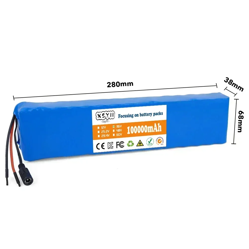 10S3P 36 فولت 100 أمبير 18650 بطارية ليثيوم قابلة للشحن 1000 واط قوة تعديل دراجة سكوتر كهربائي مركبة مع BMS #3
