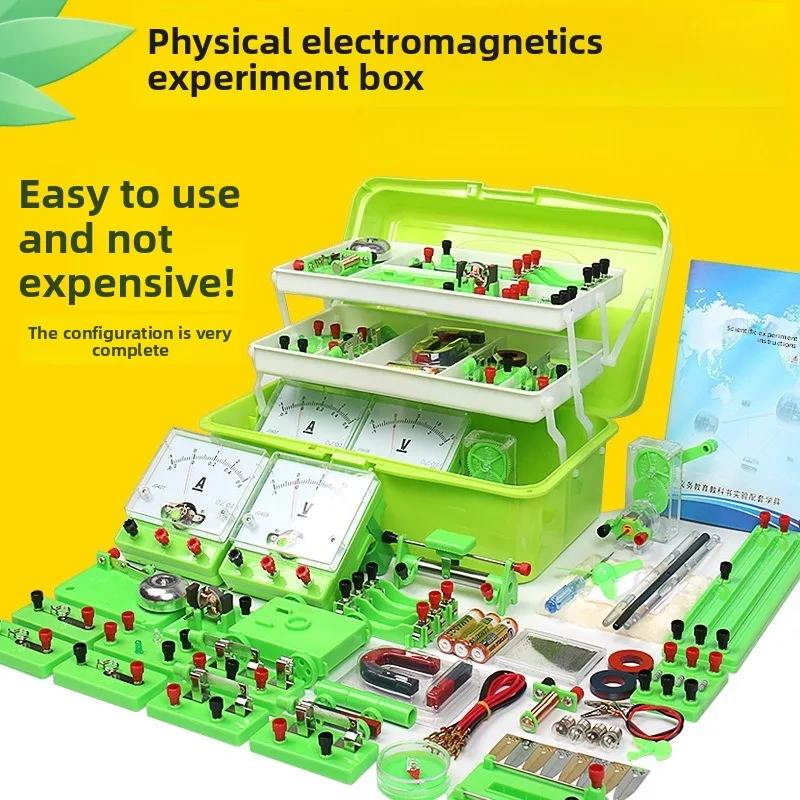 

Наборы для экспериментов по физике: основы электричества, магнетизм, схемы подключения. Учебные игрушки для средней и старшей школы.