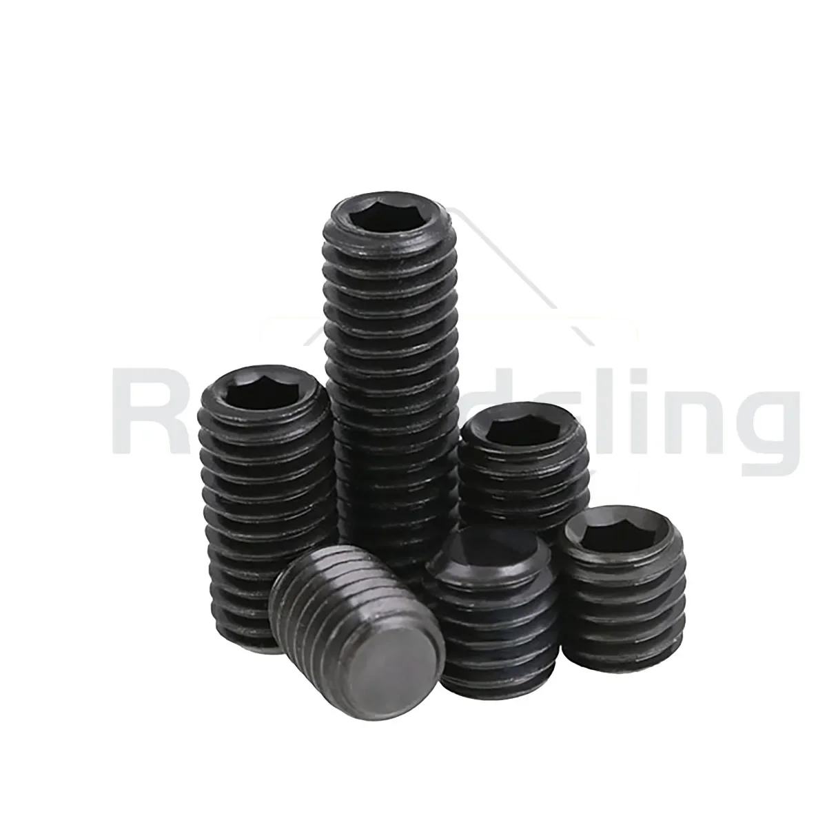 Headless Flat Point Set Screw M1.6 M2 M2.5 M3 M4 M5 M6 M8 M10 M12 M14 M16 Carbon Steel Hex Socket Set Screw Hardness 12.9 GRADE