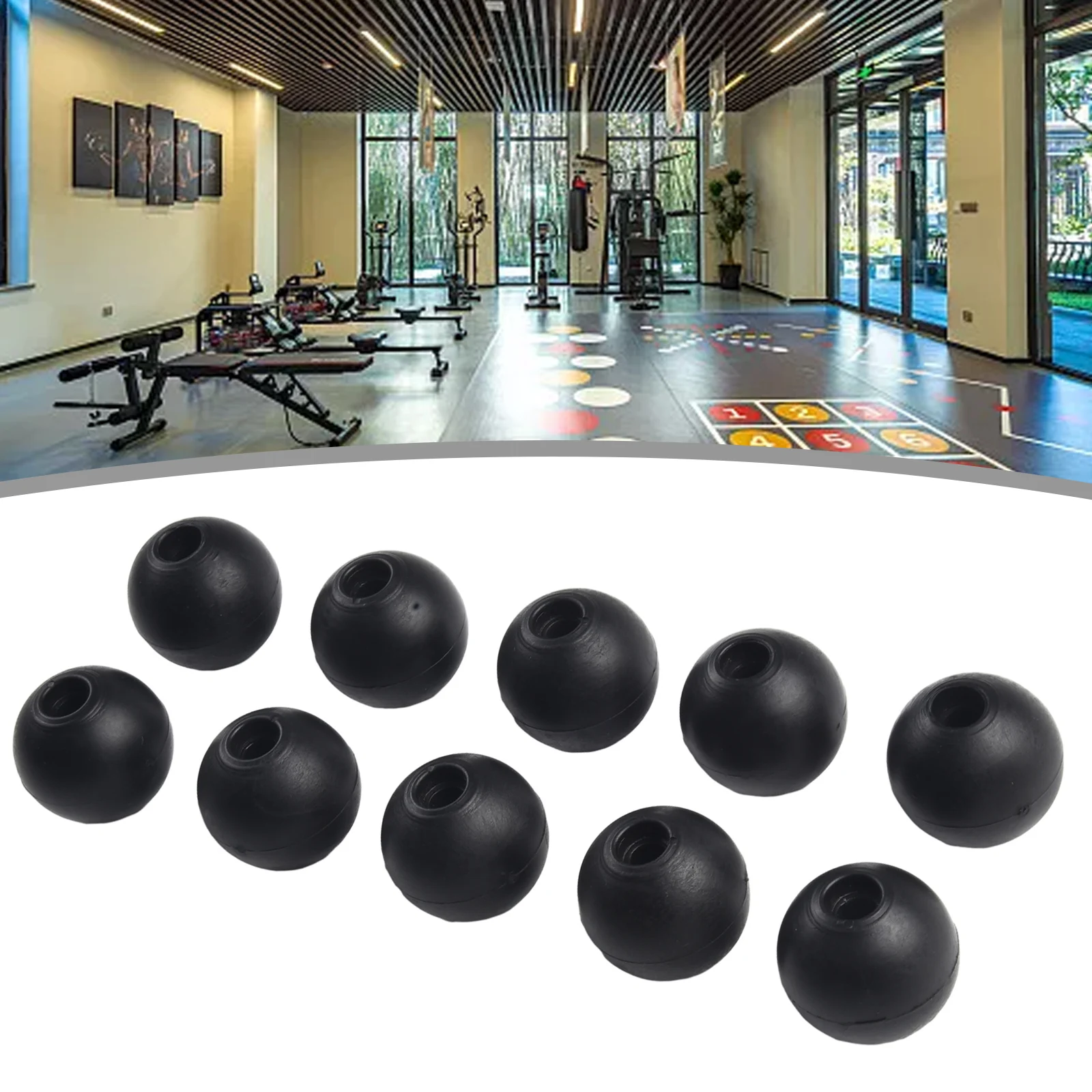 Hot Sales 10pcs Gym Pulley Machine Cable Ball Stoppers Interface Port Limitation Ball Gym For Workout Replace Supplies