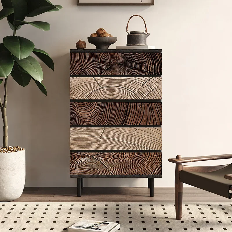 

Living room against the wall integrated storage high cabinet antique bedroom solid wood carving drawer cabinet