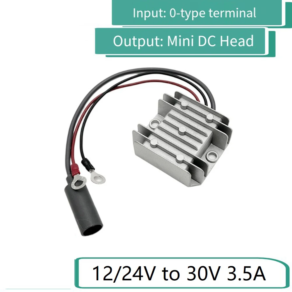 High-Efficiency Converter 12V To 30V Power Converter Ac Dc Adapter 100G Weight Aluminum Alloy Material For Vehicles