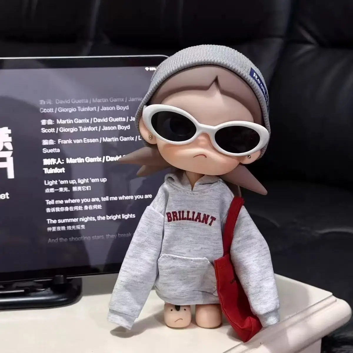 ชุดตุ๊กตา Zsiga1/8 หมวกสีเทา ชุดสูทสีดำเท่ๆ พร้อมแว่นตา ชุดการ์ตูนน่ารัก ชุดแต่งตัวแฟชั่นเท่ๆ น้องสาว Gazi