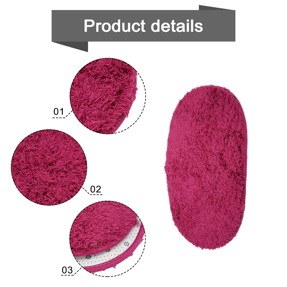 Plush Bathroom Floor Mat with Non-Slip and Moisture Proof Features Soft and Absorbent Shower Rug for Bedroom and Hallway